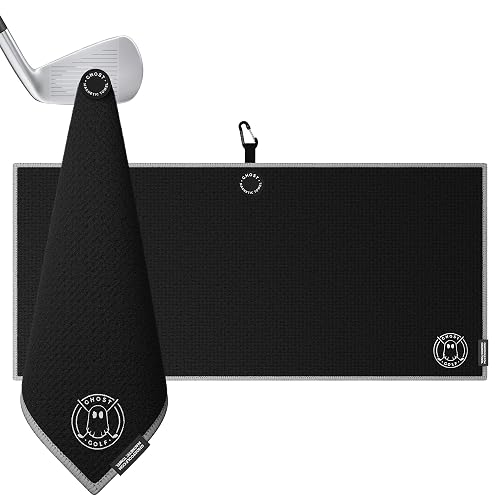 Ghost Golf Magnetic Towel (Caddie) - Premium Ultra-Absorbent Microfiber Golf