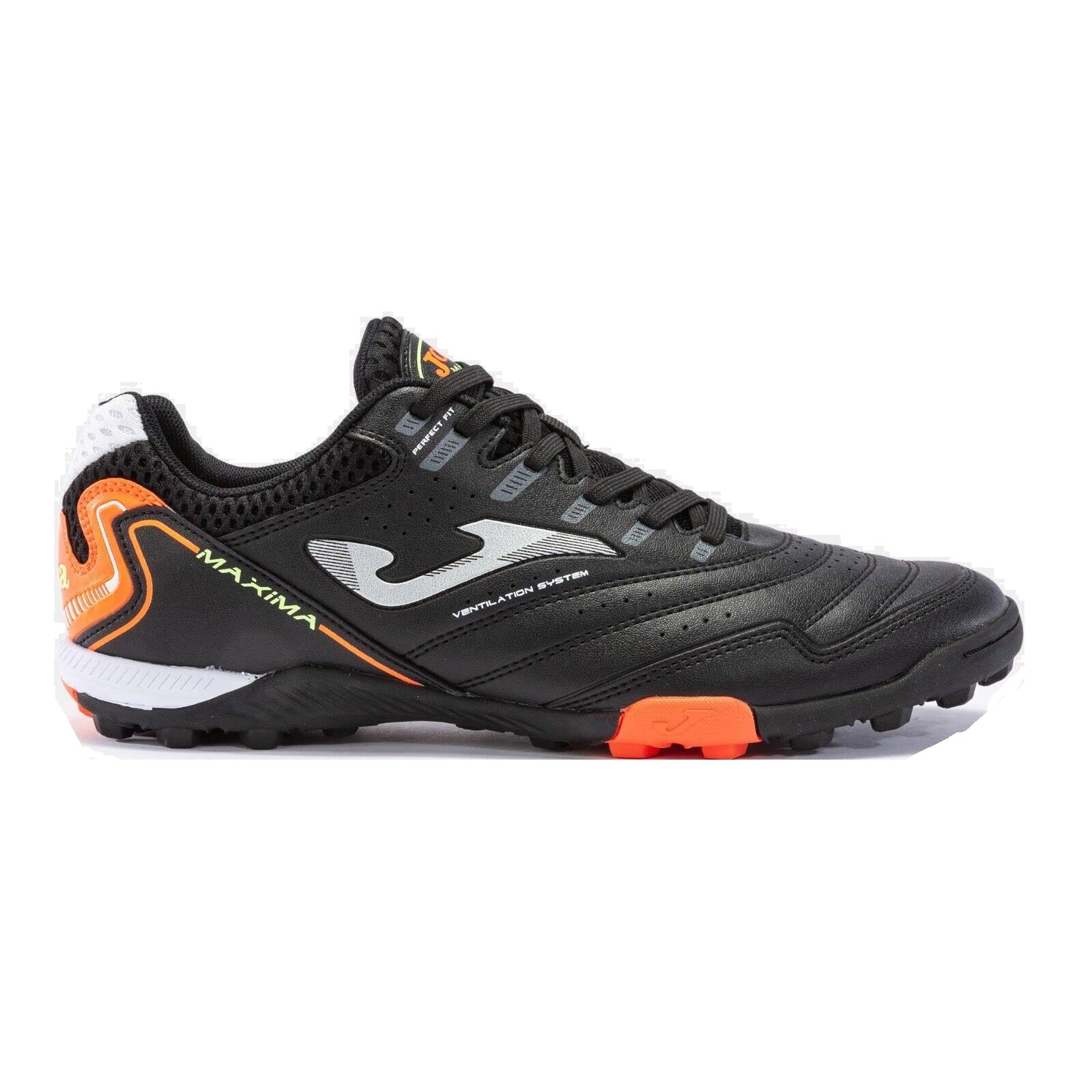 Joma Herren Schwarz Maxima 2301 Tf Maxs2301tf, Mens Turf Football Trainers, Black, 44 Eu