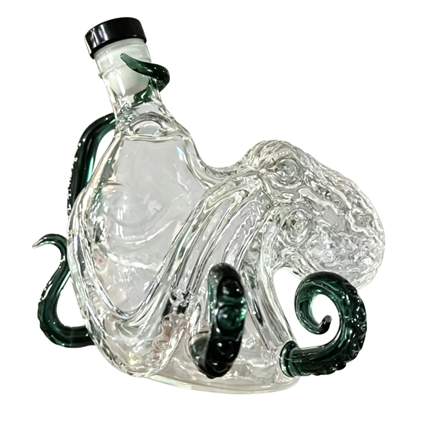 Jazuaiao Artistic Octopuses Glass Bottle for Travel Friendly Liquid Dispensing and Decorative Use 8Cm Diameter Artistic Scent Bottle