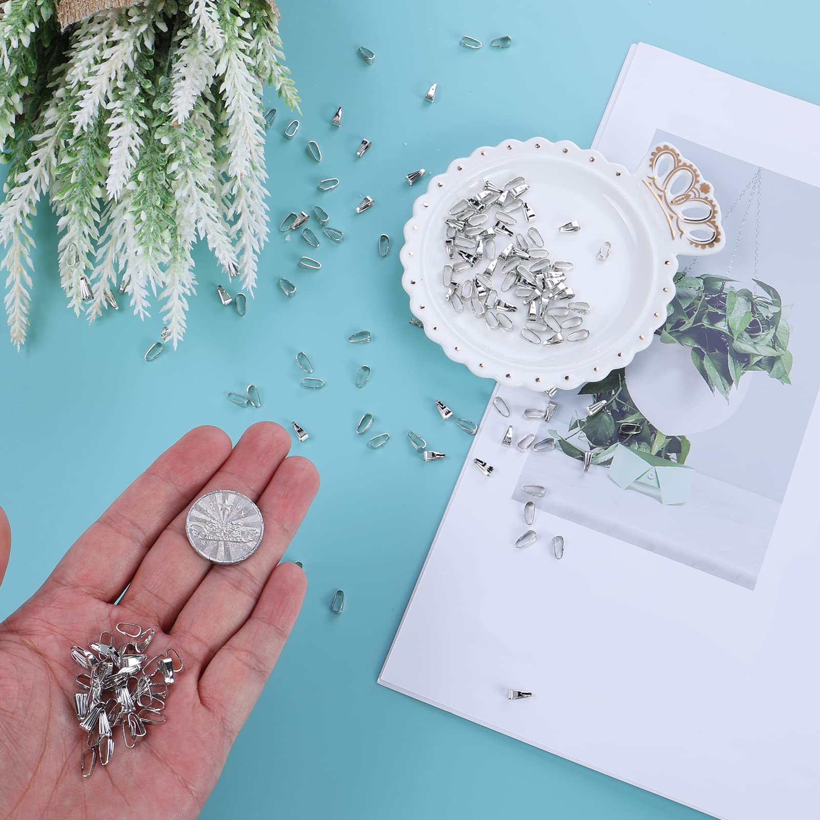 600 Fermagli A Clip Per Ciondoli - Set 6 Colori Oro Rosa, Argento E Altri | Per Collane, Bracciali E Creazioni Gioielli - Foto 6