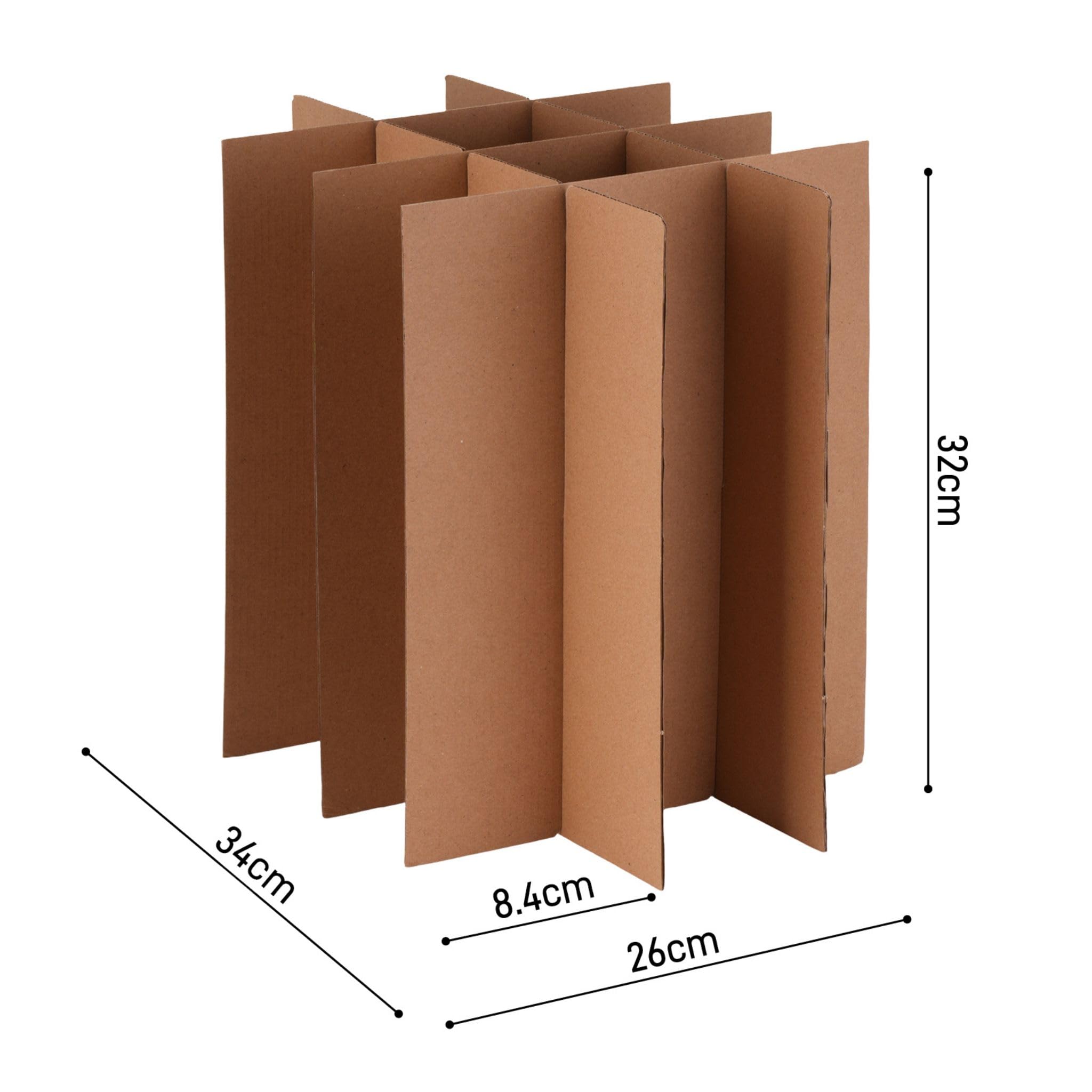Lot de 5 cartons bouteilles avec croisillons 60 bouteilles protégées