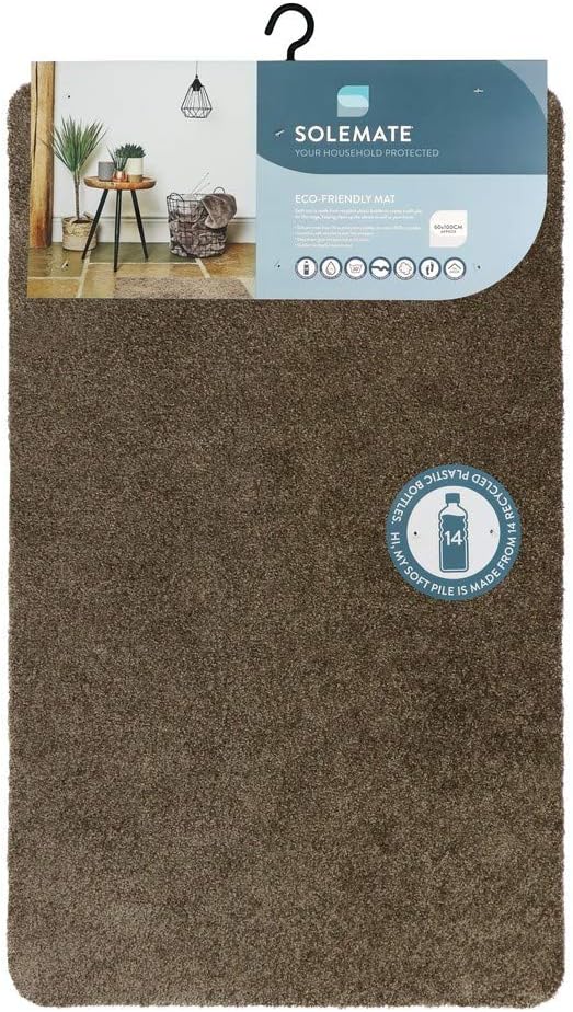 JVLSOLEMATE Eco-Friendly Door Mat , Truffle