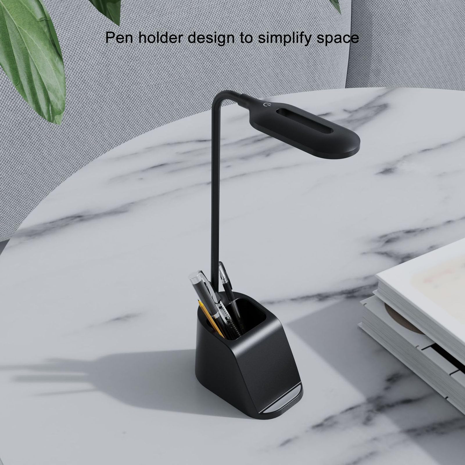 Bewinner Desk Lamp with Wireless Charger, 3 Modes Eye Caring Touch Table Lamp - Image 2