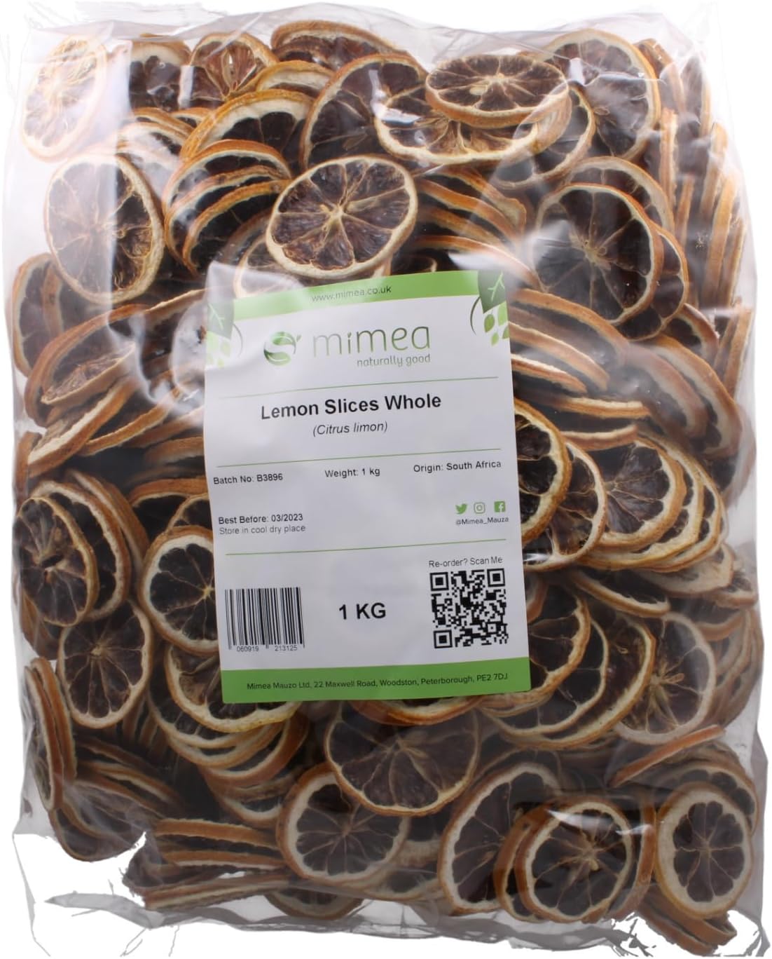 Lemon Slices Whole | 1kg | Quality Ingredients | Dried Fruit | Natural | No Additives | Cocktails | Garnishes | Baking | Food Grade