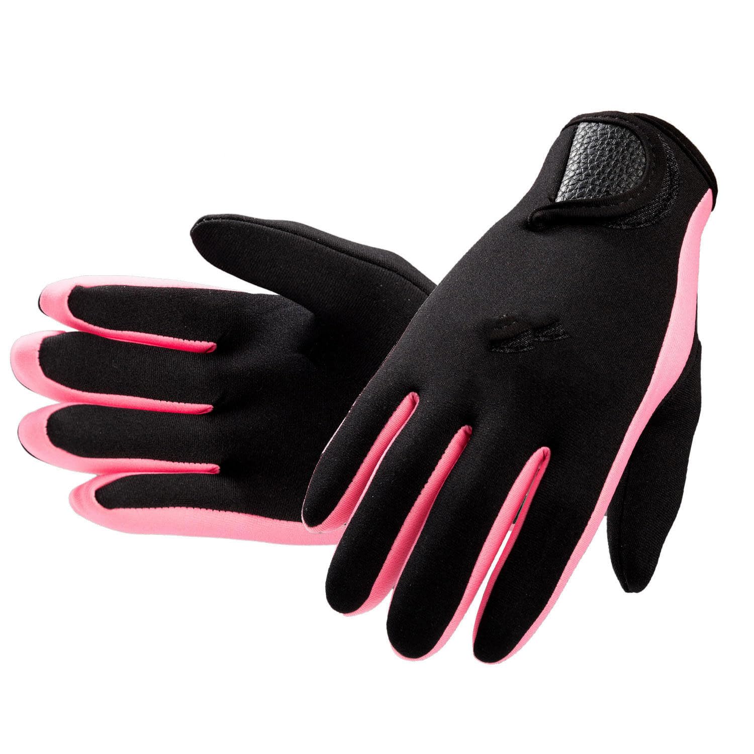 Dressnu Snorkeling Drift Pulp Board Gloves Surfing Gloves Thin 1.5mm Wear-resistant Swimming Thermal Pink S