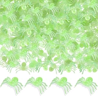 500 Pieces Halloween Spider Plastic Spiders Decorations for Party Costume Carnival Halloween Joking Decor (Luminous)