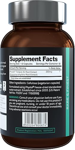 Miniatura 2 de Extracto de Tongkat Ali de Akarali 2001 concentrado 1.5% formulado por eurycomanone MIT, extracción Physta patentada de Estados Unidos que apoya la