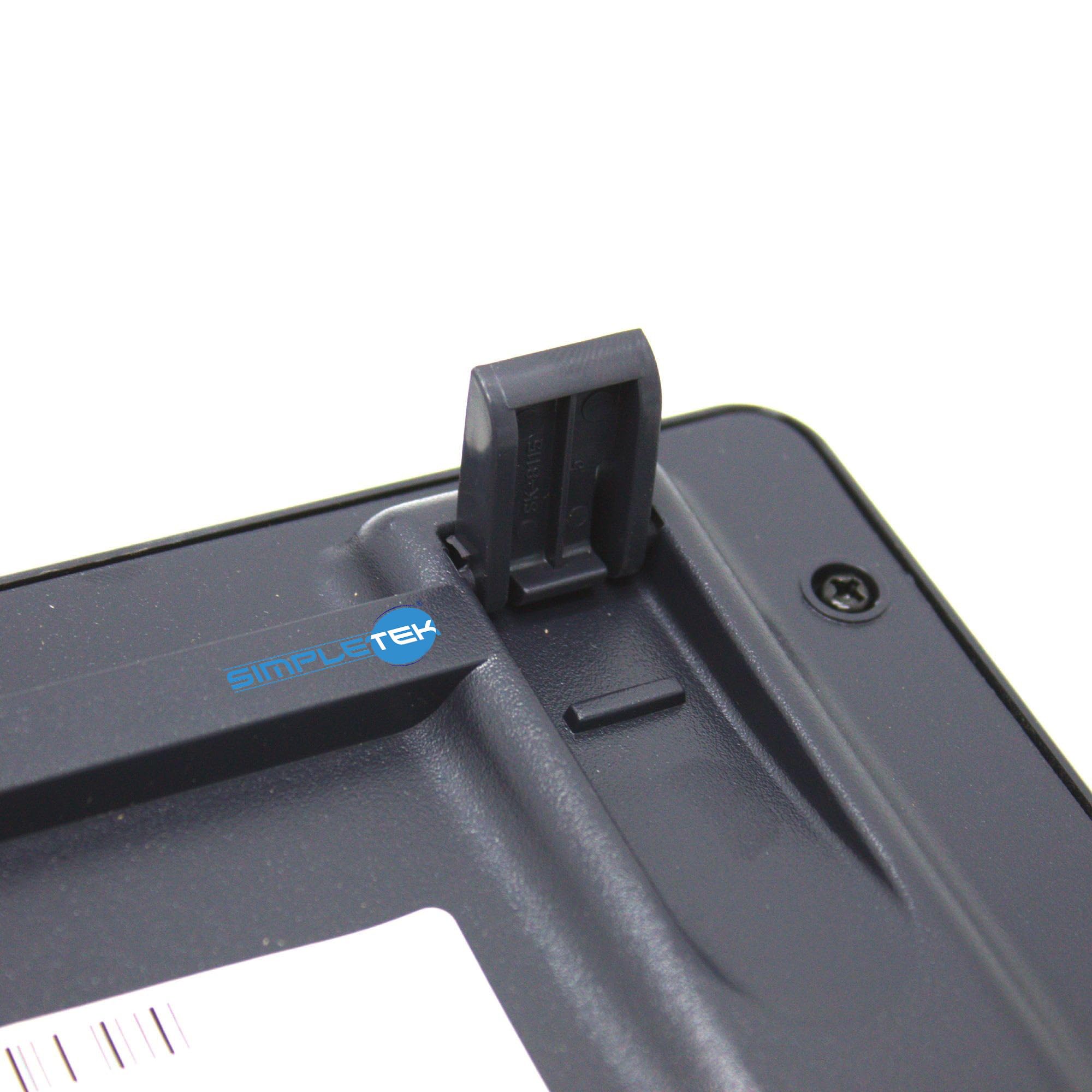 SIMPLETEK - Tastiera USB QWERTY Nordico DK NO SE FI Ergonomica Nera per PC | Tastiera USB cablata con layout QWERTY nordico per Danimarca, Norvegia, Svezia e Finlandia, struttura ergonomica e nera