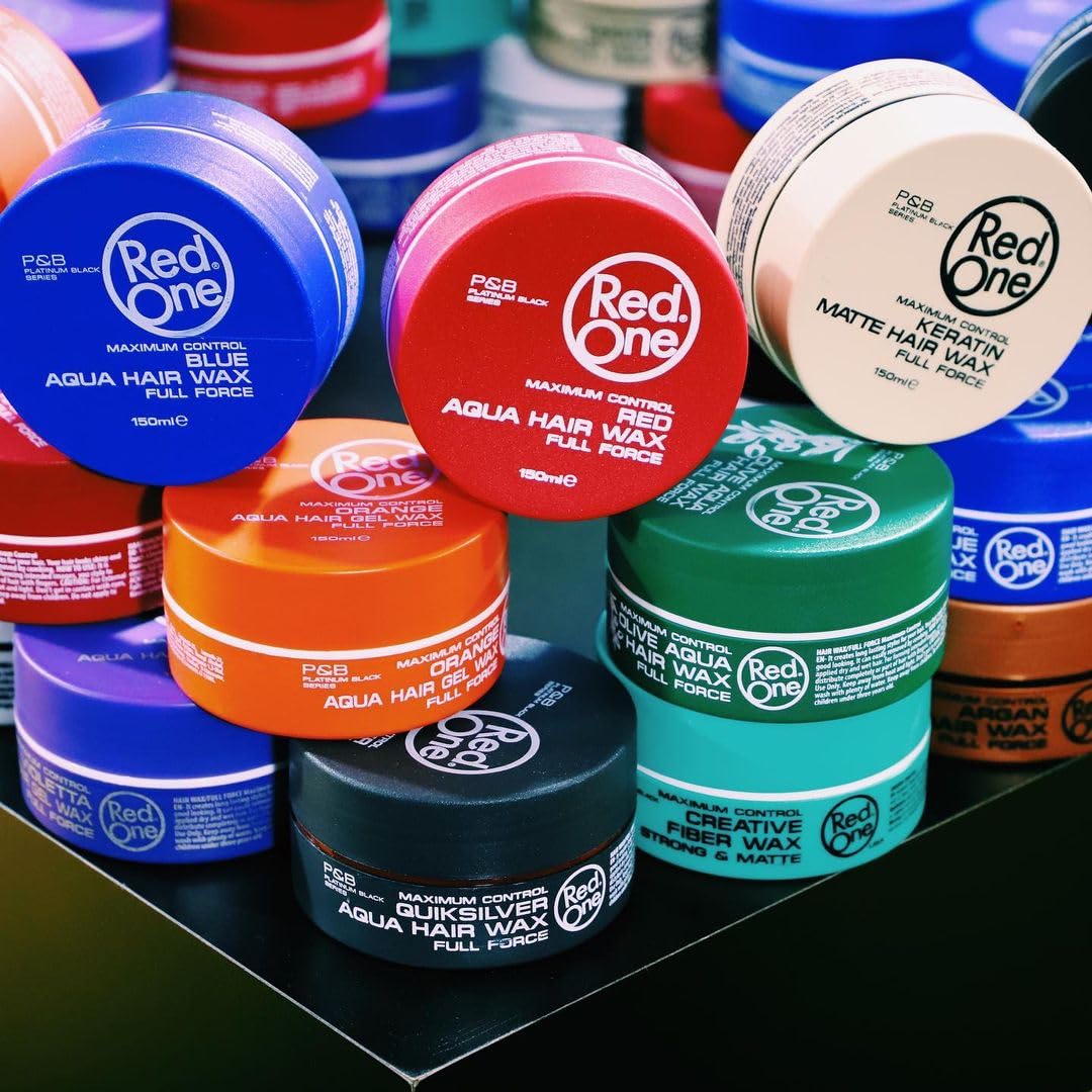 RedOne Cera para el cabello acuática naranja 150 ml | Ultra Grip | Cera capilar para hombres y mujeres | Naranja perfumada | Máximo control