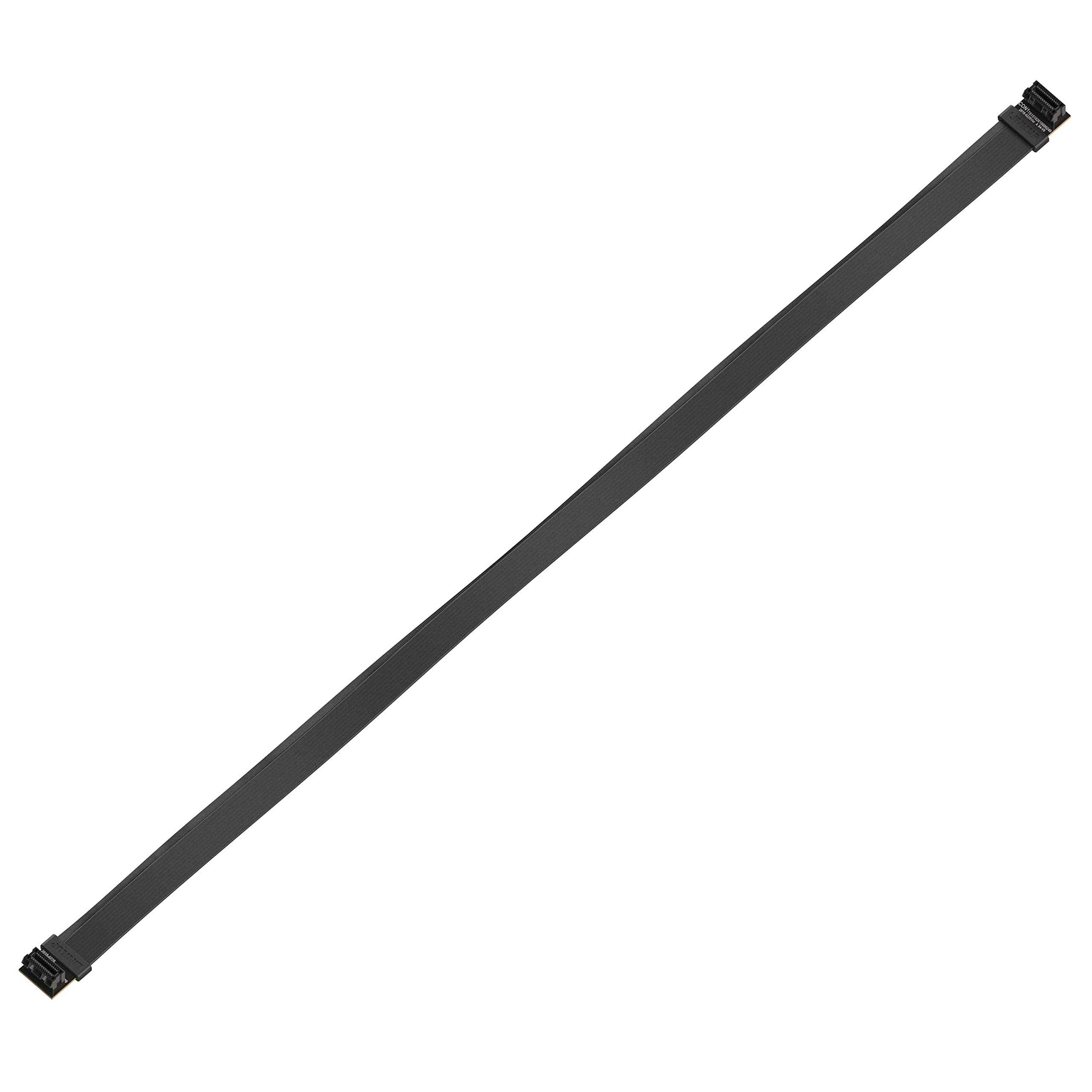 LINKUP - Flexible SLI Bridge GPU Cable Extreme High-Speed Technology Premium Shielding 85 Ohm Design for NVIDIA GPUs Graphic Cards┃Not Compatible with AMD or RTX 2000/3000 GPU - [60cm]