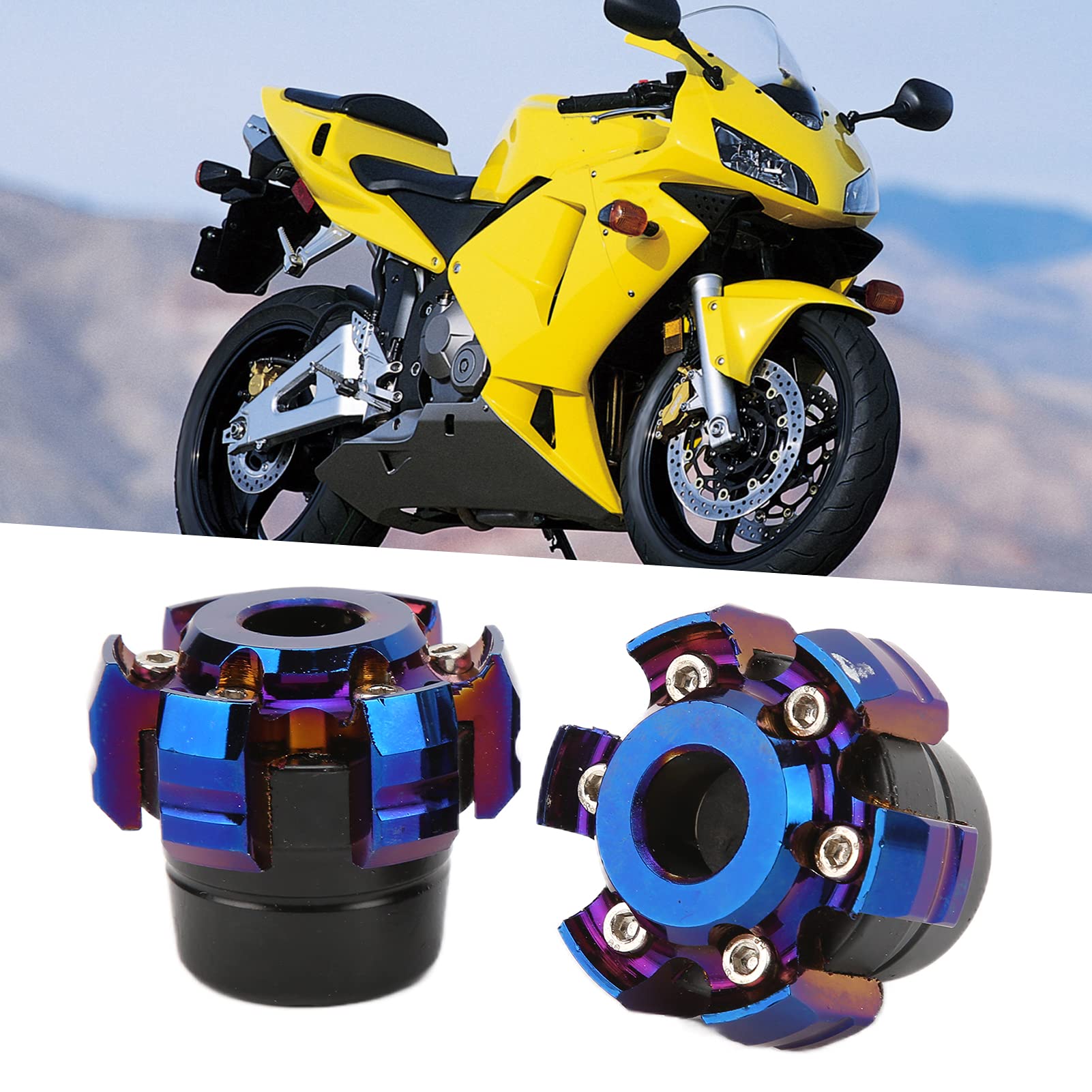 Paire de Curseurs de Cadre de Fourche Avant de Moto en Alliage d'aluminium – Coupelles Tombantes Universelles pour Vélos, Usinées CNC, Anodisées, Installation Facile à Coller
