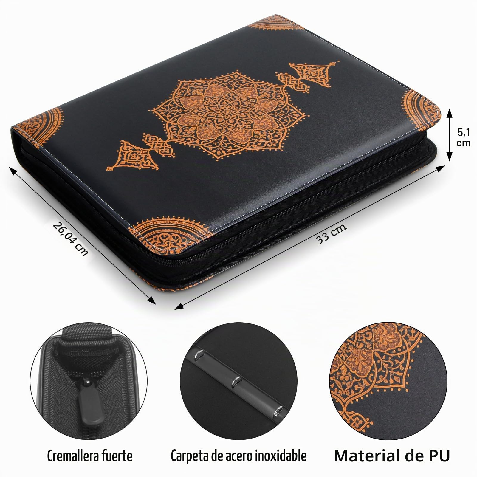 JoyHood Soporte para álbum de colección de monedas – 400 bolsillos para monedas + 15 bolsillos para billetes, organizador de monedas para monedas de 20/25/27/30/38 mm