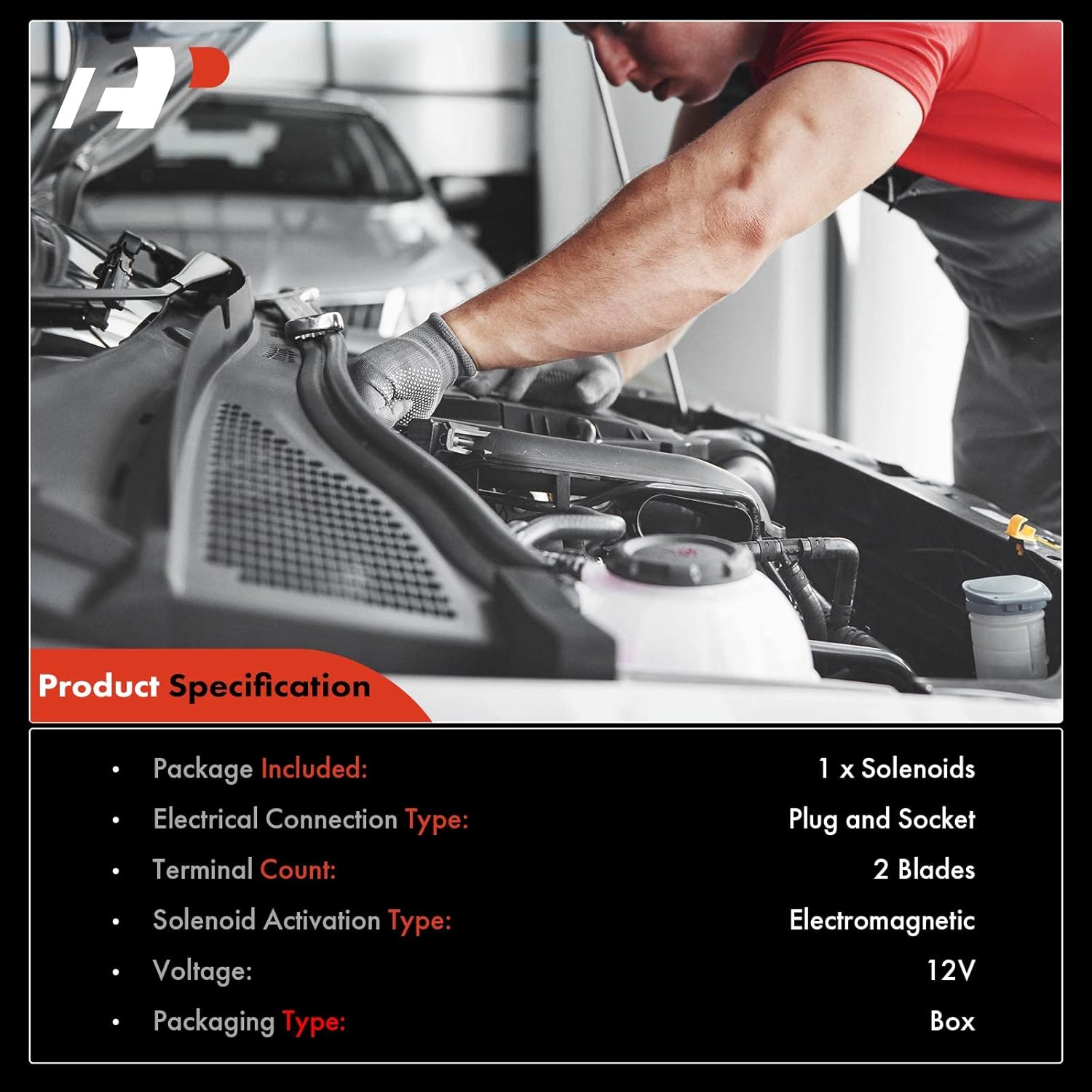 A-Premium Engine Variable Valve Timing (VVT) Solenoid Compatible with Acura ILX 2014-2015, TSX 2010-2014 & Honda Accord 2008-2012, Civic 2012-2013, CR-V 2010-2014, L4 2.4L