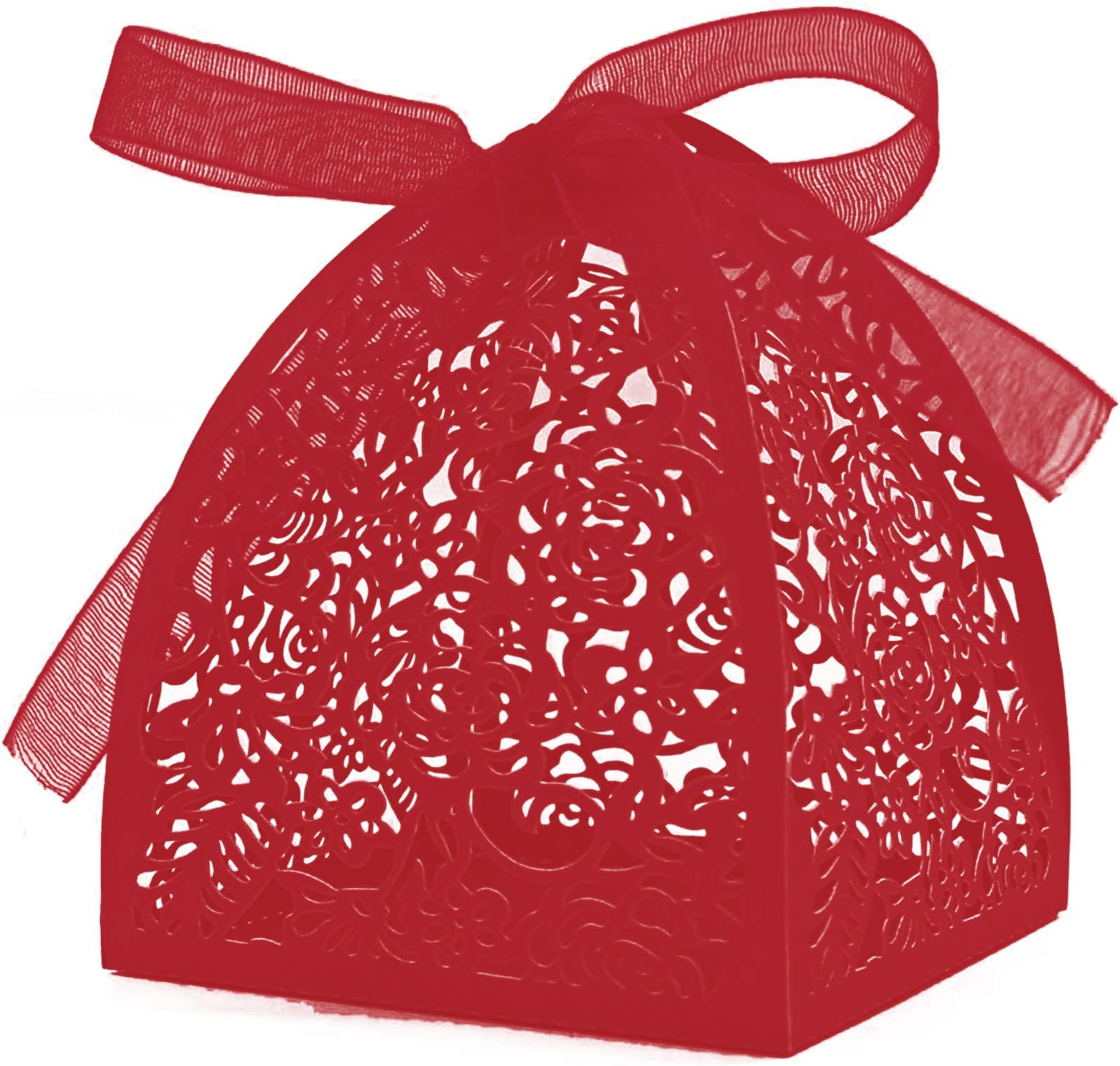 Paifeancodill Pillow Gift Boxes with Gold Ropes, 52 Pcs Small DIY Gift