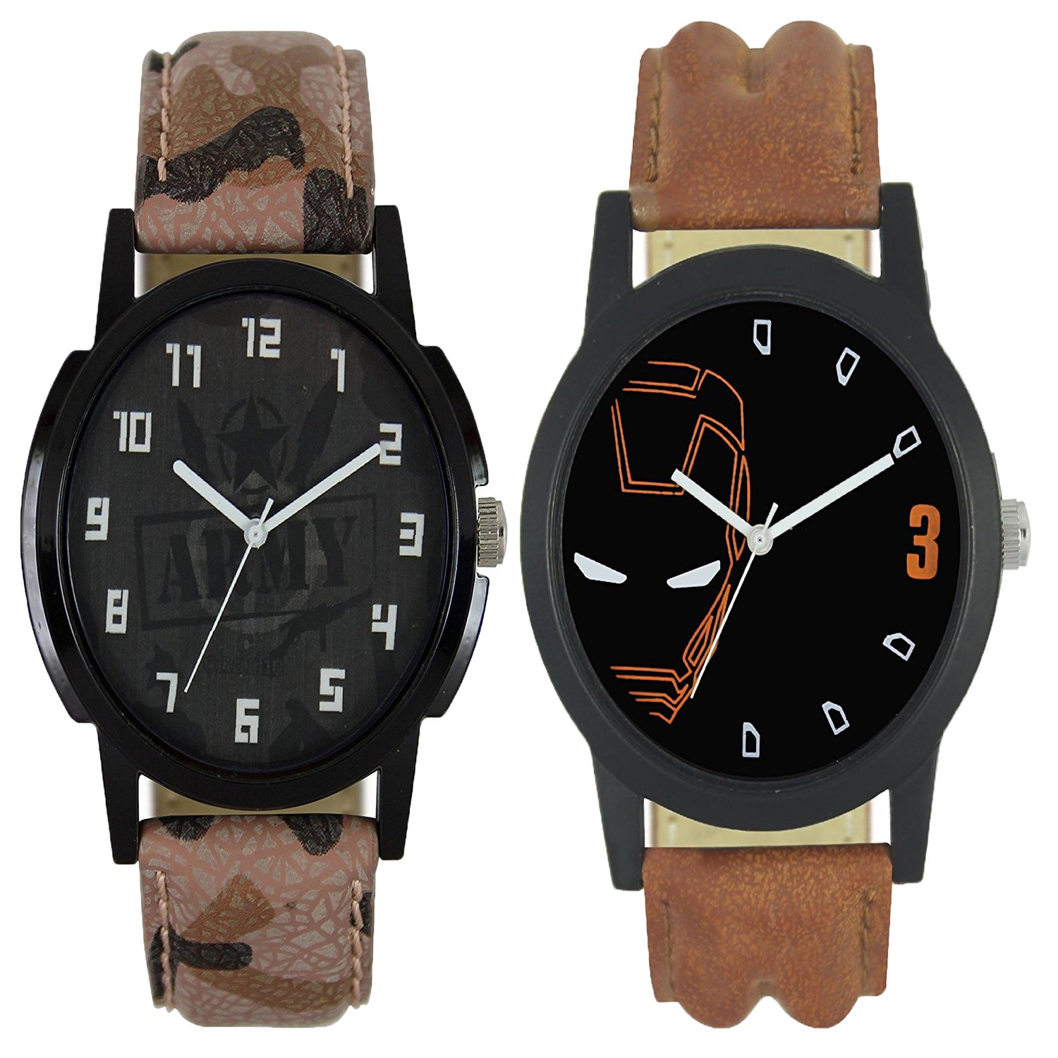 HIRA Analogue Black Iron Man and Army Dial Gift Combo Collection Mens and Boys Watches (B07SR6BSFP) Amazon Price History, Amazon Price Tracker