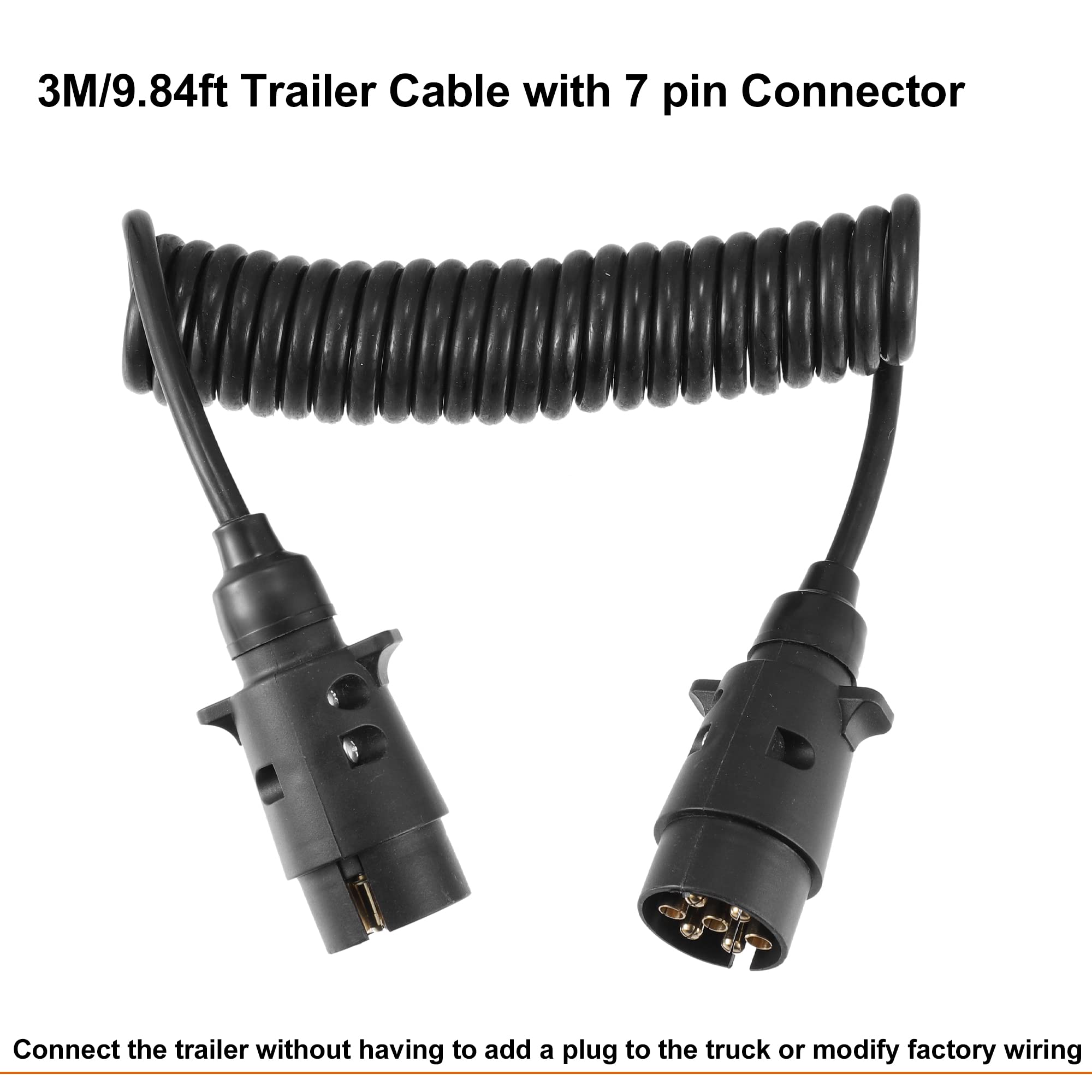 Amazon | uxcell 7ピントレーラーライトボード延長ケーブル トレーラー