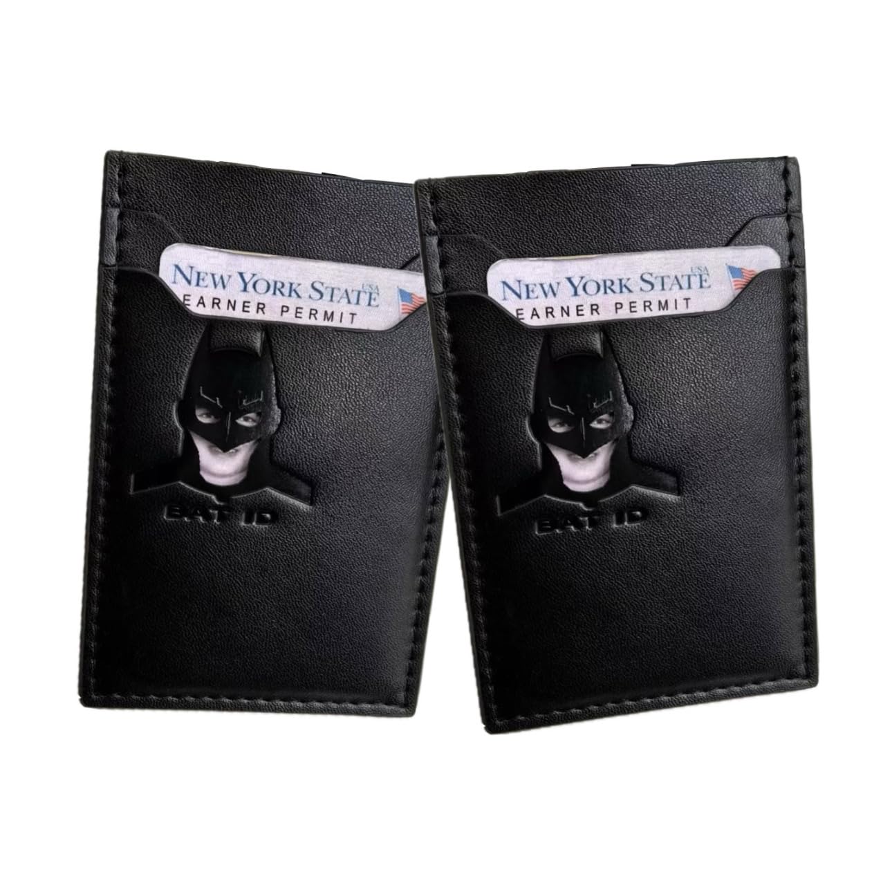 Leather Hero ID Wallet for Men and Woman - Stylish Superhero Design, Durable Bifold Wallet with Multiple Card Slots, Cash Compartment, and Iconic Logo - Gift for All