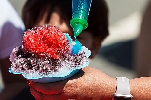 Miniatura 3 de Concession Essentials - Paquete de 2 unidades de jarabe de cono de nieve de 25 fl oz sabor cereza y frambuesa azul