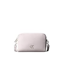 Calvin Klein Borsa per fotocamera da donna Minimal Monogram 20 Lv04k3162g Crossover, taglia unica, Viola (ghiaccio orchidea), One Size