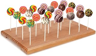 24 Hole Wooden Cake Pop Stand, Cake Pop Holder for Drying