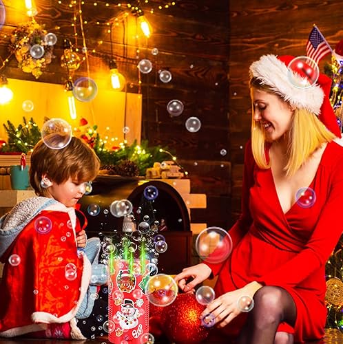 Miniatura 5 de Máquina de burbujas de fuegos artificiales (13 agujeros con solución de burbujas de 2.7 fl oz), máquina automática de fuegos artificiales de