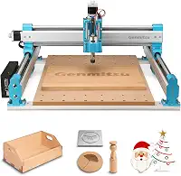 Fresadora CNC Genmitsu 4040-PRO para fresagem, corte de metal, acrílico, controle GRBL, acionada por parafuso de avanço, gravação de 3 eixos, área de trabalho de 40 x 40 cm x 7,9 cm
