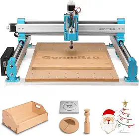 Fresadora CNC Genmitsu 4040-PRO para fresagem, corte de metal, acrílico, controle GRBL, acionada por parafuso de avanço, gravação de 3 eixos, área de trabalho de 40 x 40 cm x 7,9 cm