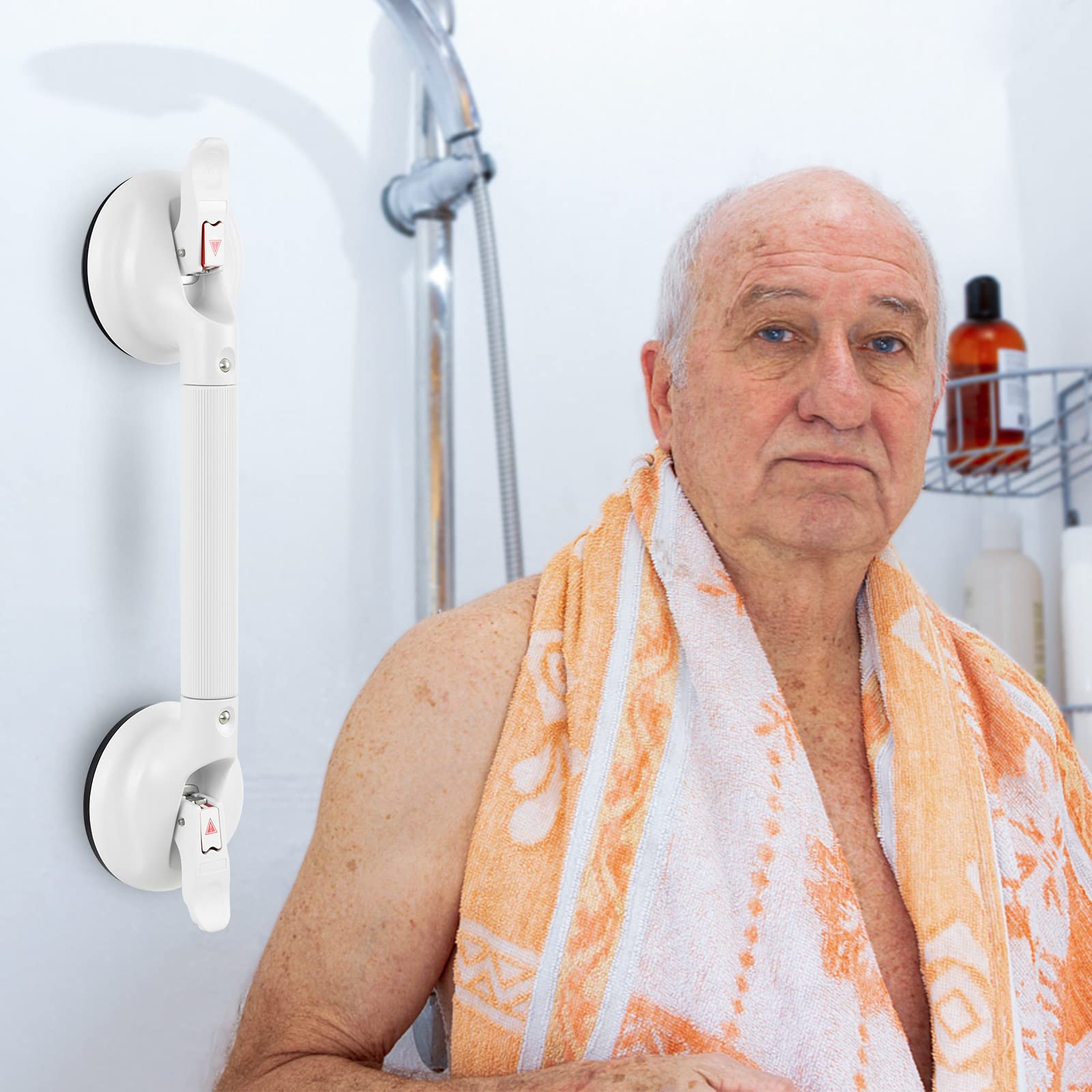 Barra de agarre con ventosa para baño