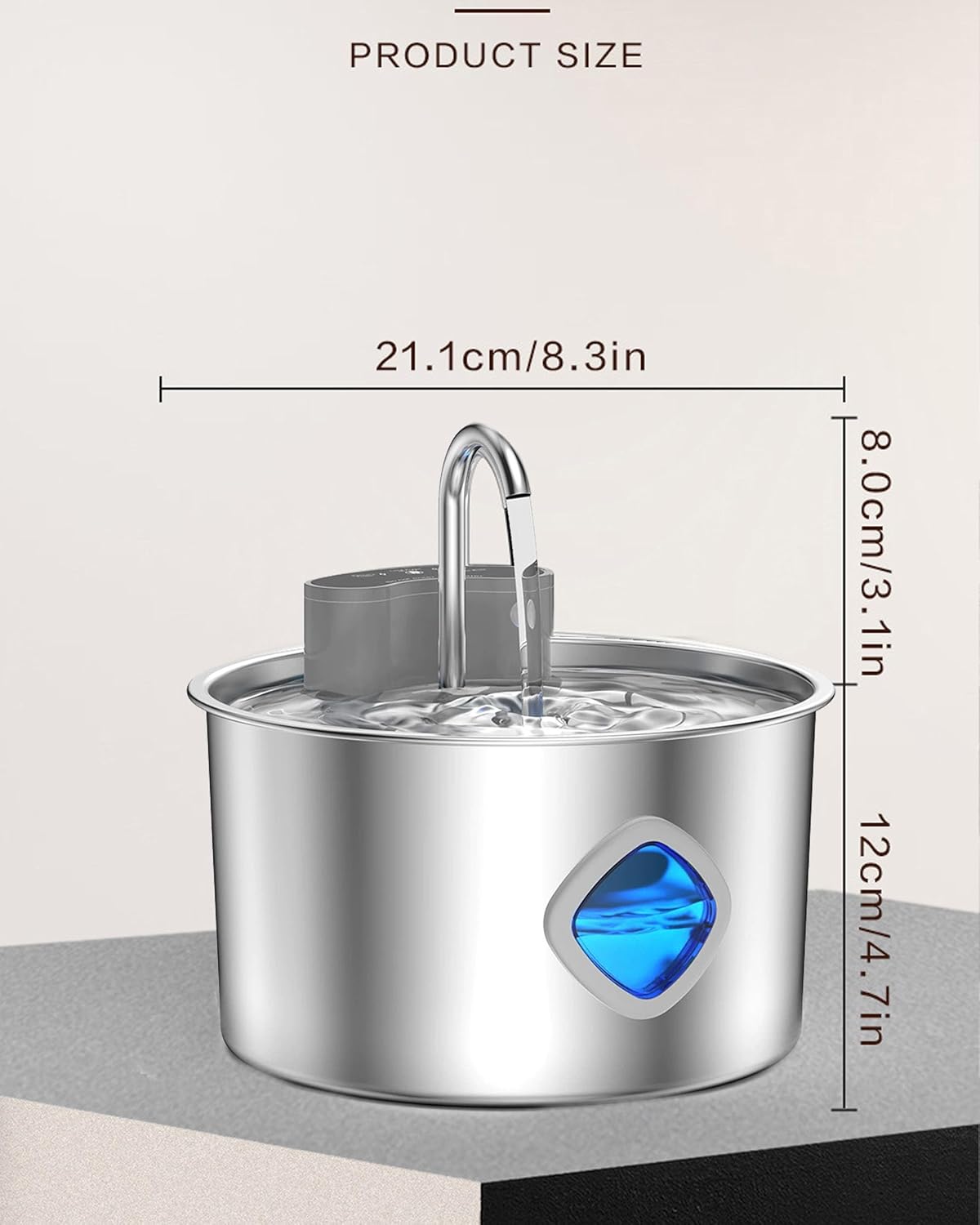 Vetiflow-Vetiflow Dog Water Bowl Filtered, 2026 New Wireless, Vetiflow Dog Bowl with Automatic Water Dispensing (Via Sensor), Quiet Pump, Fresh Drinking Fountain for Dogs Cats (+2+2 Filter)