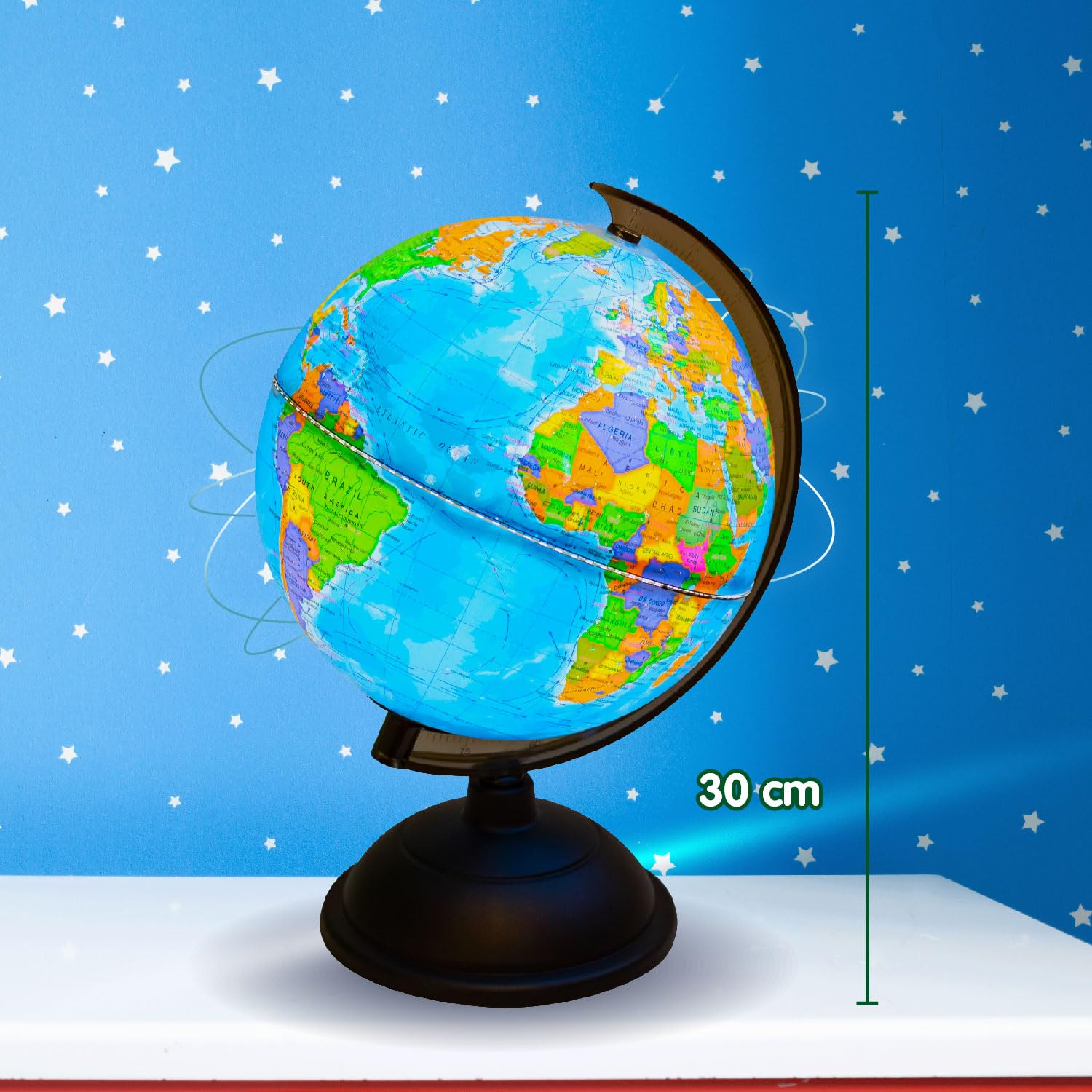 Science4you - Globo Terráqueo y Atlas Mundial, Libro Educativo, Globo Girable para Niños 6 7 8 9 10 Años