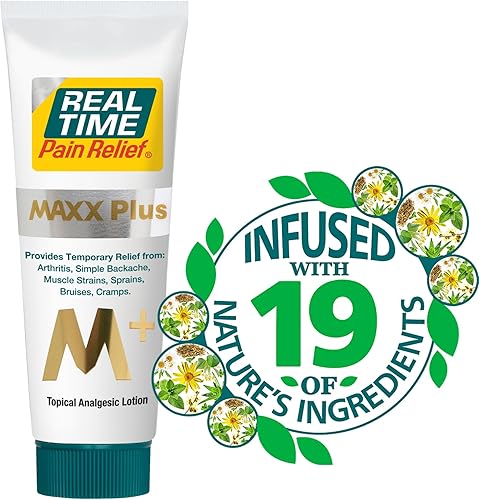 Miniatura 6 de Real Time Pain Relief MAXX Plus - Tubo de 4 onzas  Fórmula intensiva con 19 ingredientes naturales incluyendo aceite de cáñamo  Alivio de acción