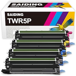 SAIDING TWR5P Remanufactured Imaging Drum Cartridge Compatible for Dell 331-8434 S3840 S3845 for S3840cdn S3845cdn C2660dn C3760n C3760dn C3765dnf C2665dnf MFP Color Smart MFP S3845cdn Printer(4 Pack)