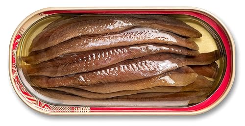 Miniatura 8 de King Oscar - Anchoas planas, sin OMG, certificado Kosher, sin gluten, lata de 2 onzas (paquete de 3) con dispensador de palillos de dientes By The