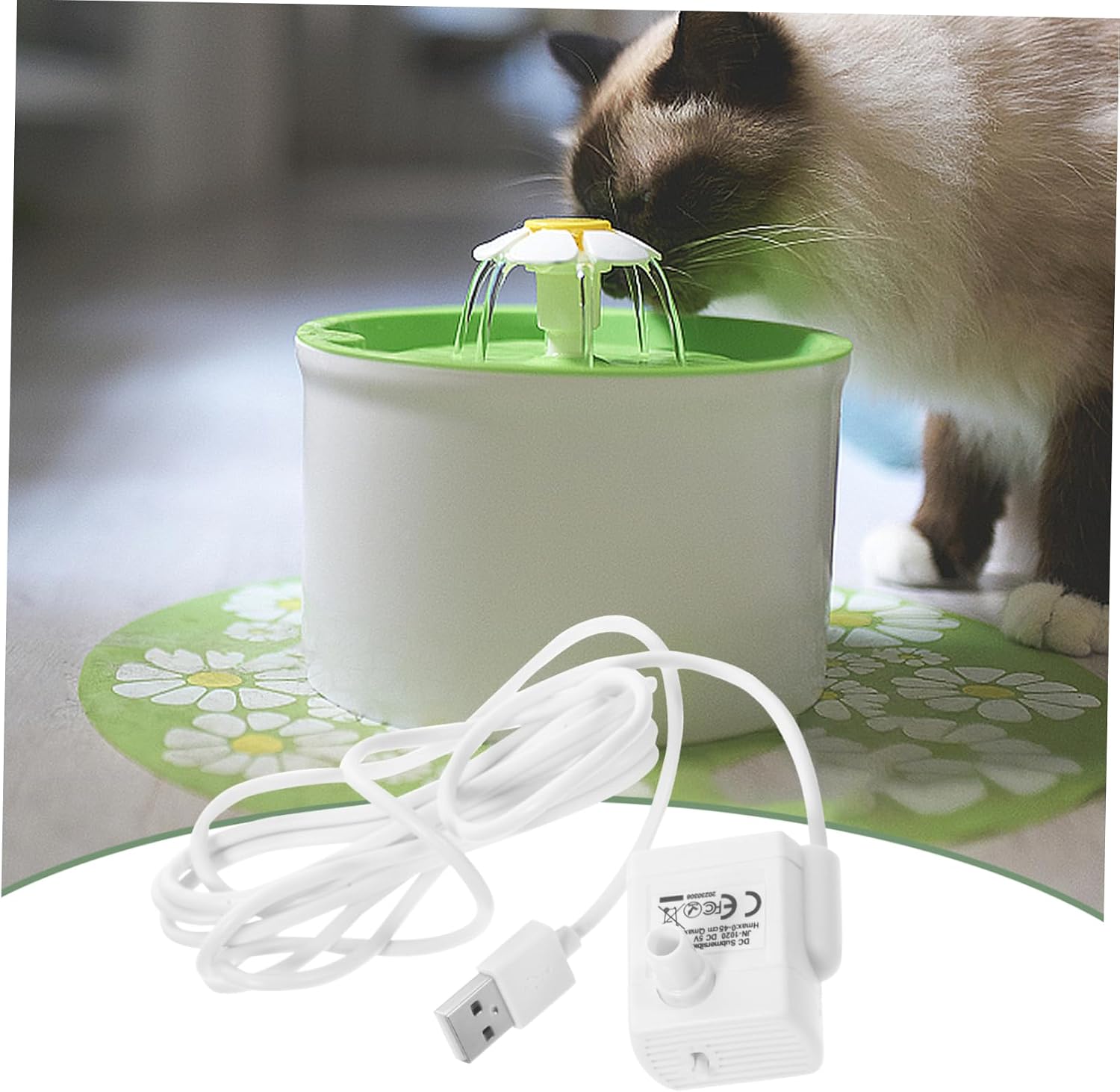 BESPORTBLE Pet Water Fountain Pump Replacement Cat Accessory Submersible Mini Quiet Abs Pump