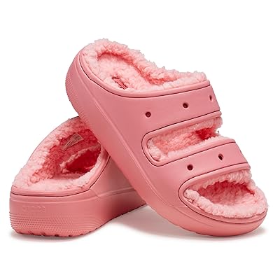 Crocs Classic Cozzzy Sandals Shoes Hot Blush