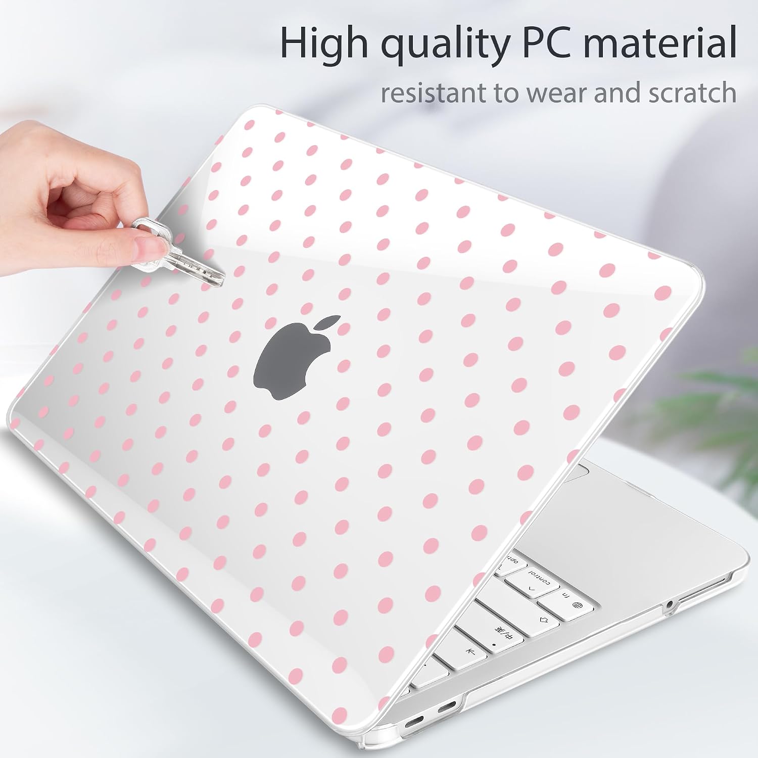 Tuiklol for 2026 MacBook Neo 13 Inch A18 Pro Chip Case, (Model A3404) Anti-Scratch Anti-Drop Slim Hard PC Shell Case with Shockproof Protective MacBook Neo Laptop Cover, Spot-Pink
