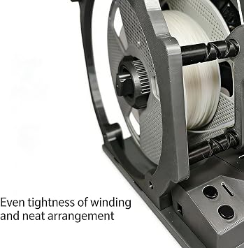 Electric Spool Winder, 3D Printer Filament Winder, with High-Precision Stepper Motor, 3 Speed Adjustment, 4KG Load Capacity, Even Winding Tension, for 3D Printing Filament Storage
