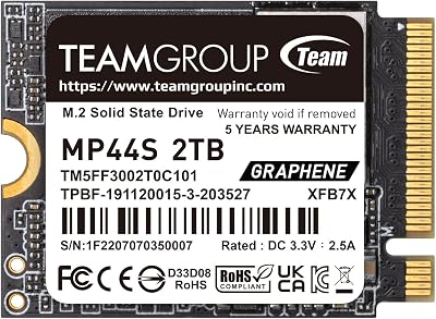 Team Group MP44S 2 TB M.2 PCI Express 4.0 NVMe (Team Group MP44S – 2 TB – SSD – PCI Ex)
