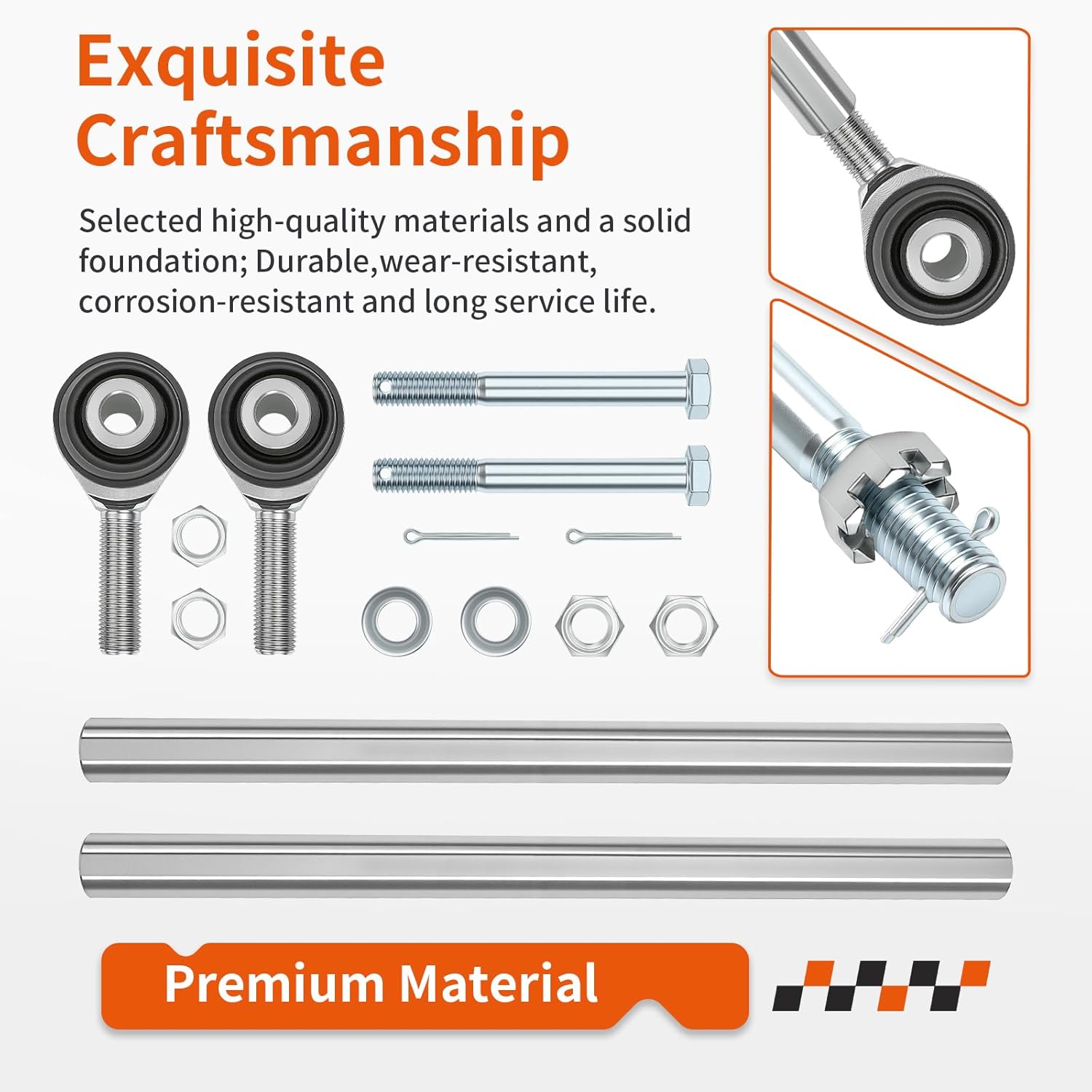 Heavy Duty Tie Rod & End Kit for Can-Am Maverick Max 1000 1000R 2014-2017 709401427 709401125