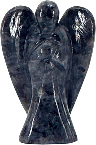 Miniatura 7 de Figura curativa de ángel guardián de aventurina verde tallada a mano de 2 pulgadas