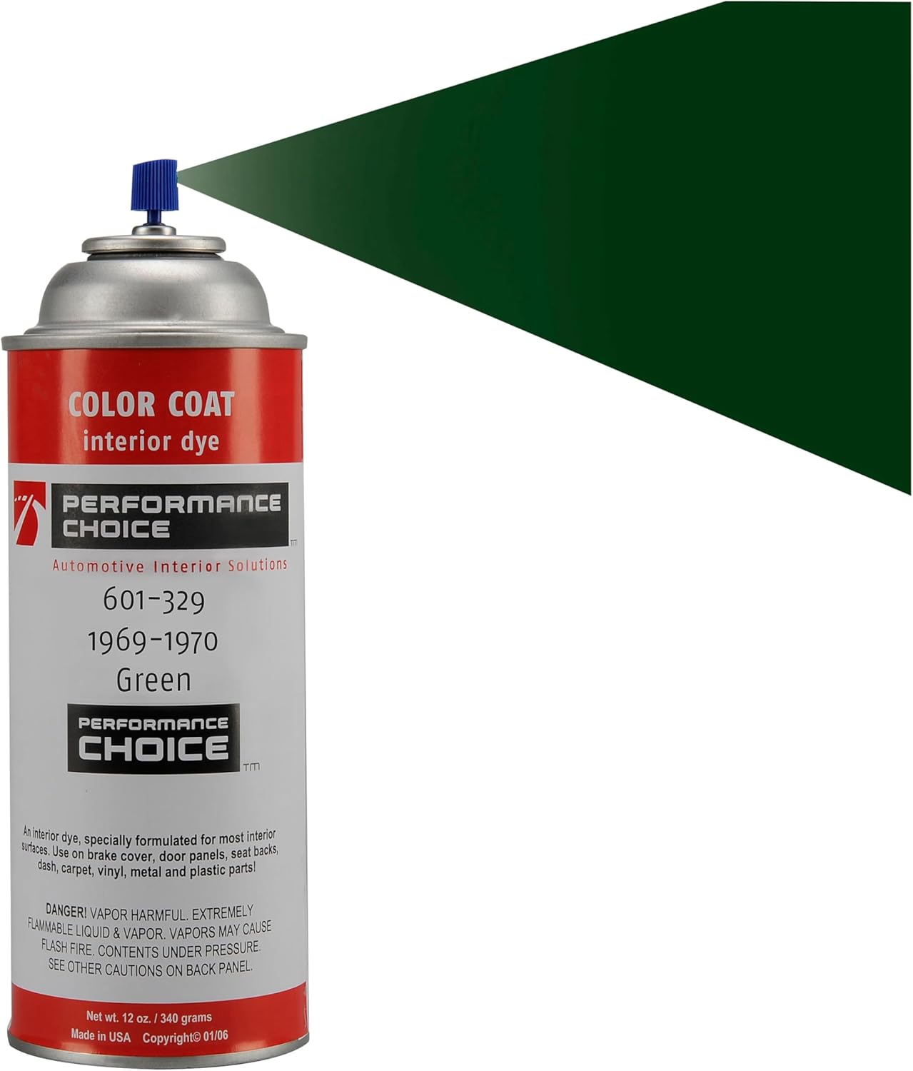 Corvette 1969-1970 Green Interior Color Coat – Aerosol OEM-Matched Refinish