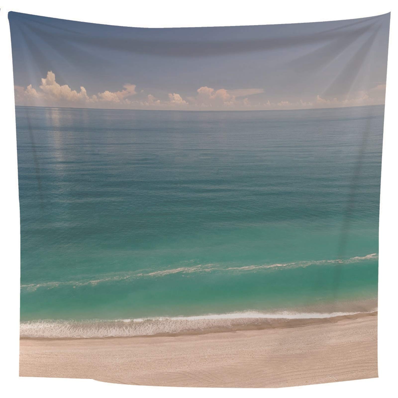 Aeici Tapiz Tela Muro Playa, Manta De Pared Cielo Océano Tapiz Pared para Colgar Pared(200X200Cm)