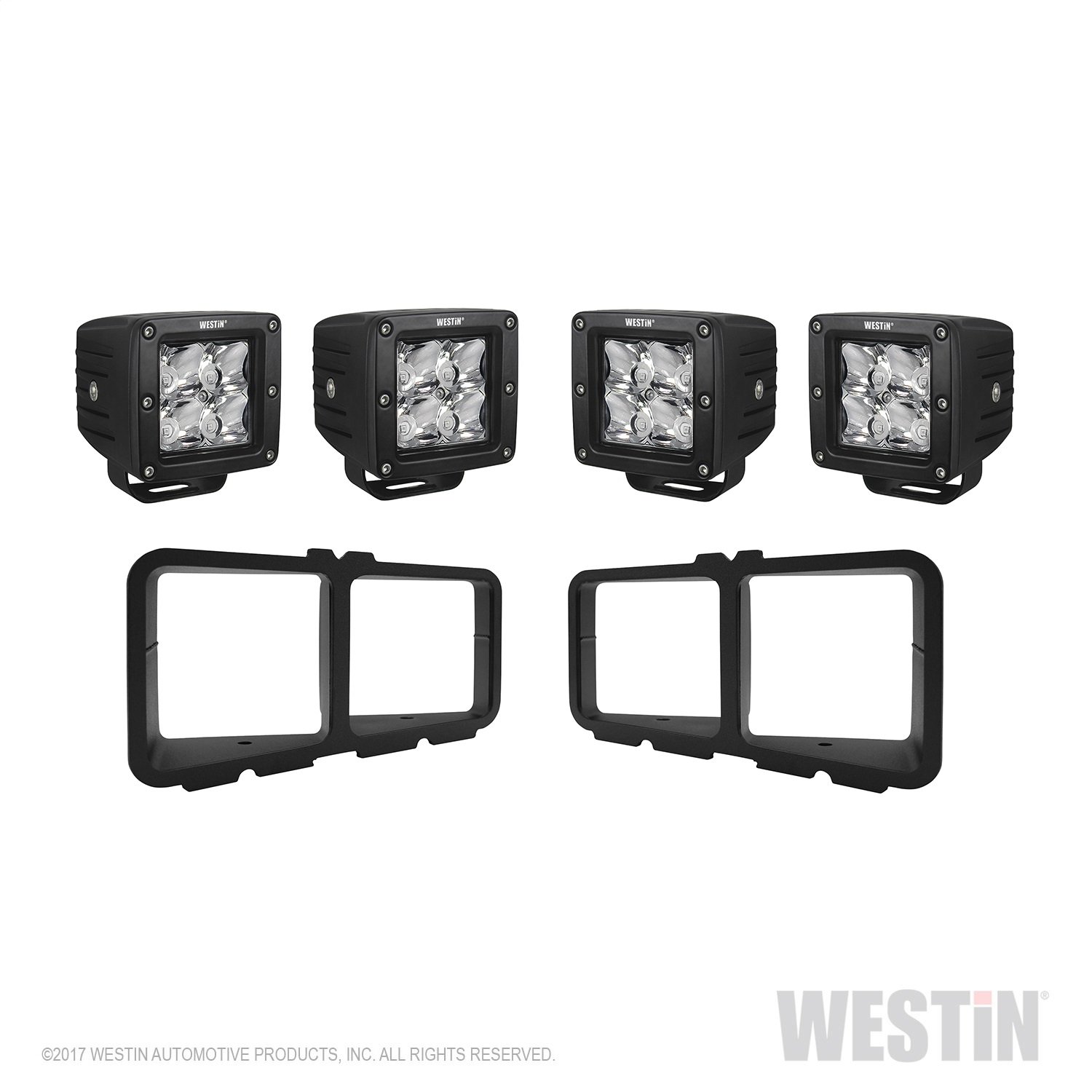 Westin58-9915 Outlaw/Pro-Mod Bumper Light Kit Square LED Light