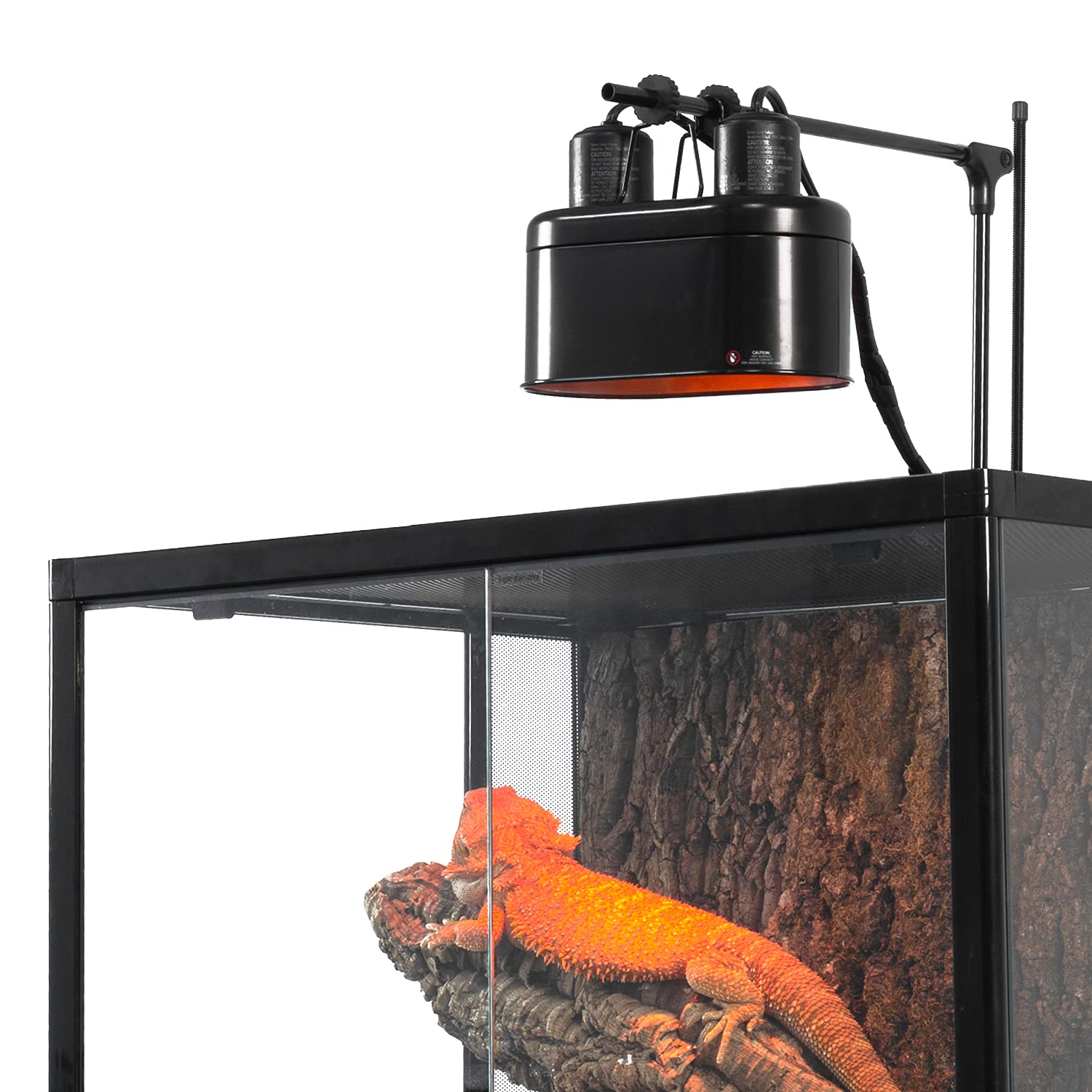 REPTI ZOO Nano Combo Dual Reptile Deep Dome Lamp Fixture for Reptile