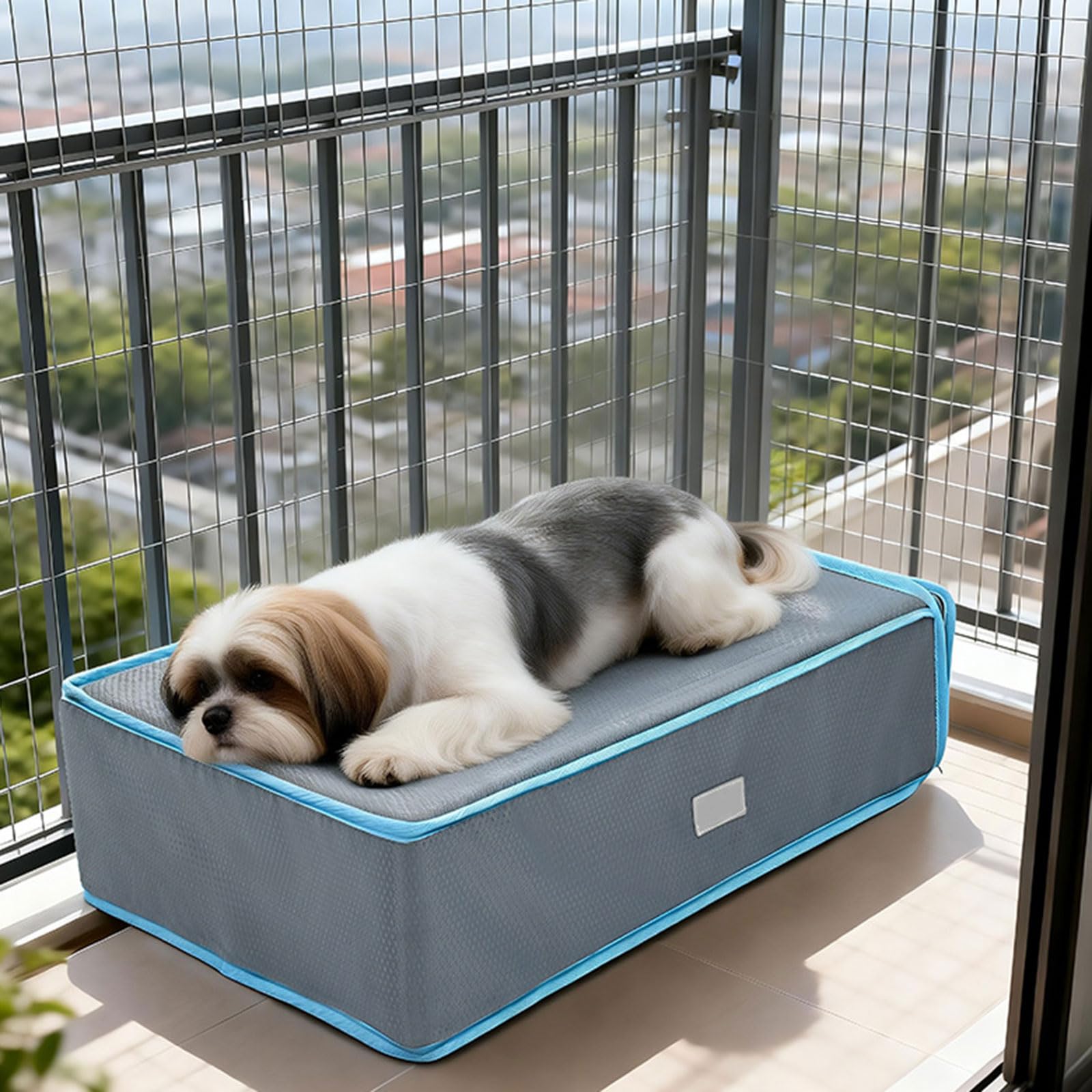 Tapis de refroidissement pour animal de compagnie avec base antidérapante en mousse à mémoire de forme souple pour réduire la pression et réduire la pression