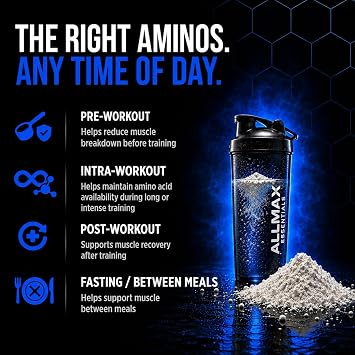 ALLMAX EAA Powder, Unflavored, 320 g, 30 Servings