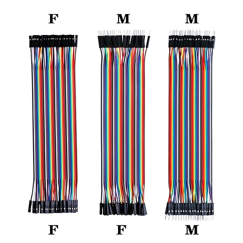 Miniatura 3 de Kit de cables de puente de tabla de cortar pan de electrónica sin soldadura 400 830 Punto de lazo Breadboard 14Values Cable de puente sólido 126