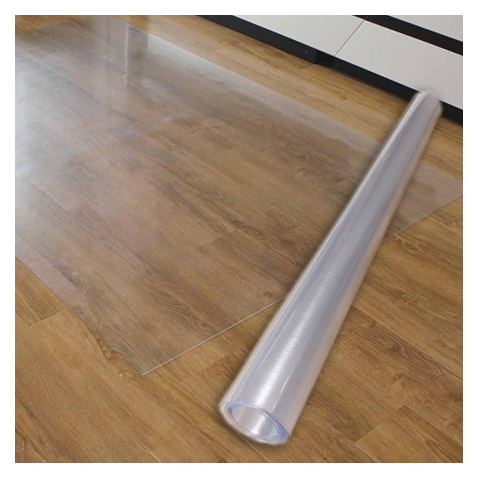Clear Chair Mat Office Chair Mat Clear Desk Mat Plastic Vinyl Rollable Clear Runner Rug Area Carpet for