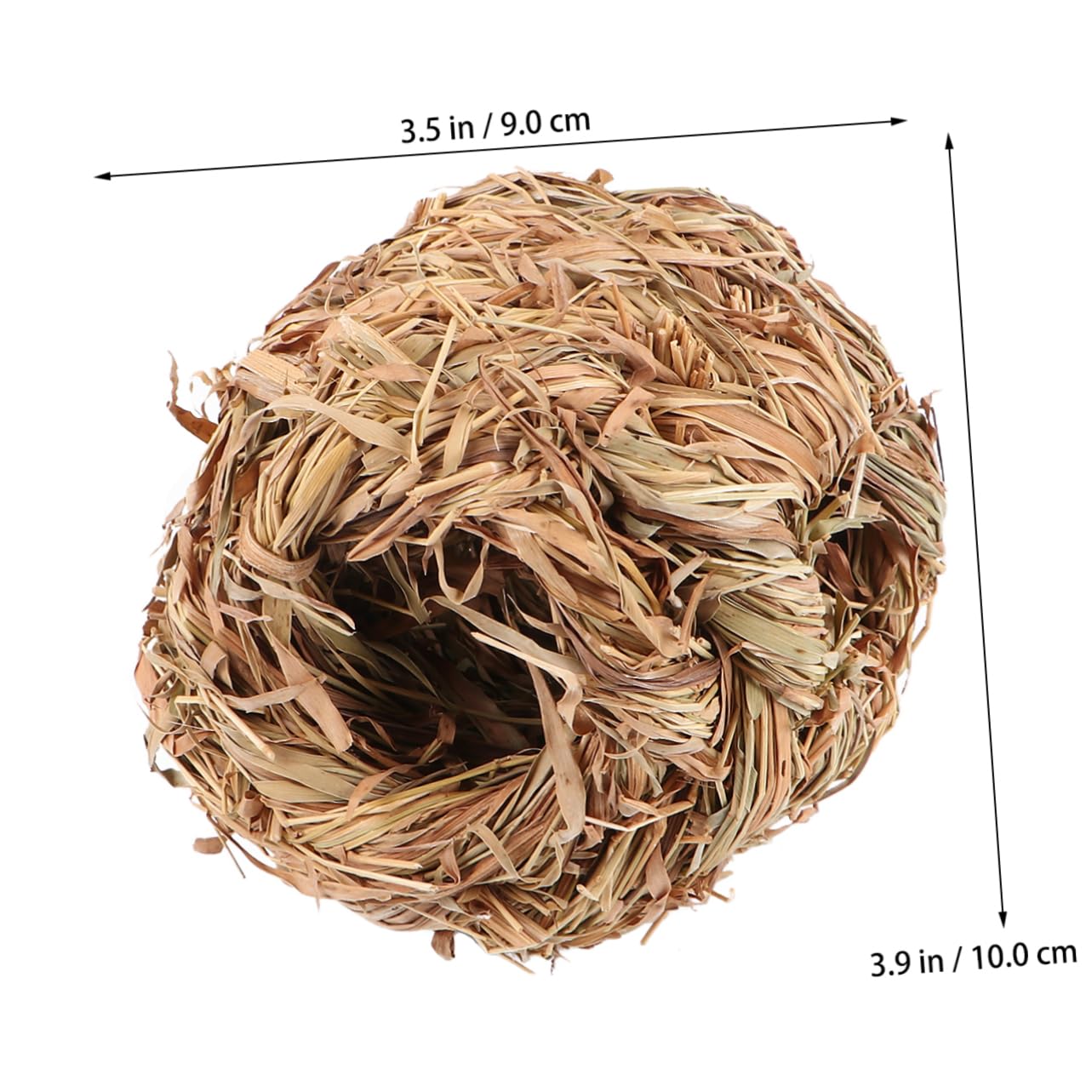 COLLBATH 2 Sets Luxus Gewebtes Grasnest Für Meerschweinchen Hamster Rennmäuse Chinchillas Einzigartiges Design Versteckspielzeug 3 Stück X 2