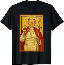 Catholic Christian Pope John Paul II Icon T-Shirt